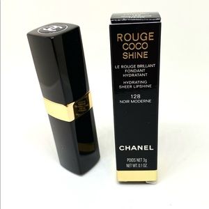 CHANEL •ROUGE COCO SHINE
•128 NOIR MODERNE